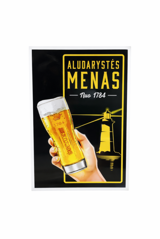 Plechová cedule "Aludarystés menas" Plechová cedule "Aludarystés menas"