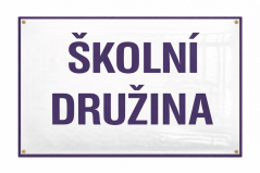 Smaltovaná cedule ŠKOLNÍ DRUŽINA