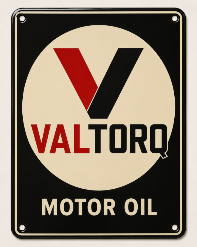 Retro cedule VALTORQ Motor Oil Retro cedule VALTORQ Motor Oil