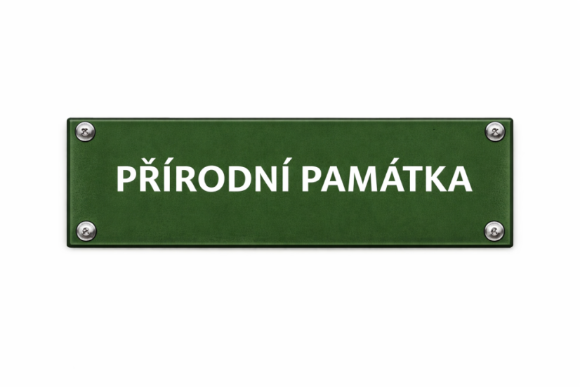 Smaltovaná cedule Přírodní památka - 300x80 mm