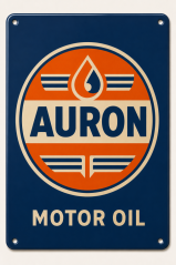 Retro cedule AURON Motor Oil