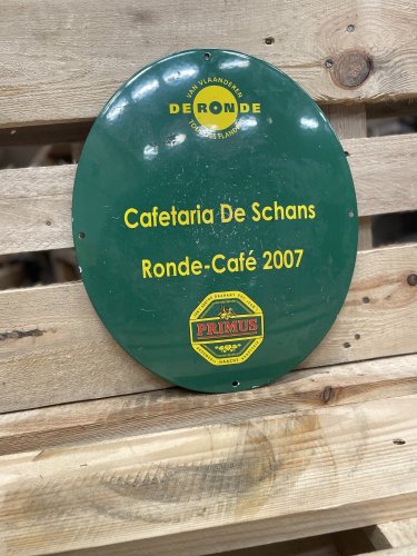 Smaltovaný ovál "Cafetaria"