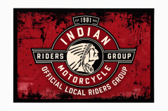 Plechová cedule "Indian Motorcycle"