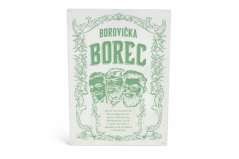 Plechová cedule "Borovička Borec"