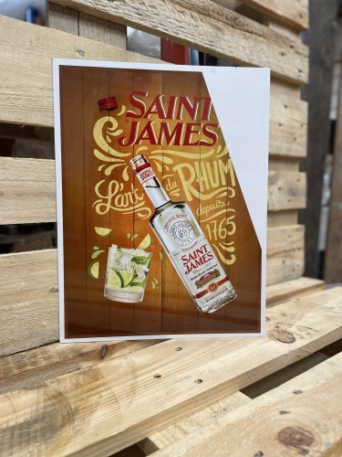 Plechová cedule "Saint James"