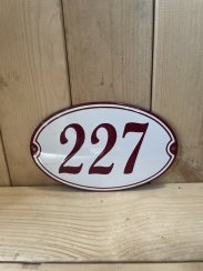 Smaltovaná cedule "227"