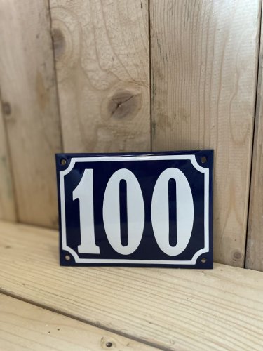 Smaltovaná cedule "100"