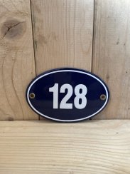 Smaltovaná cedule "128"