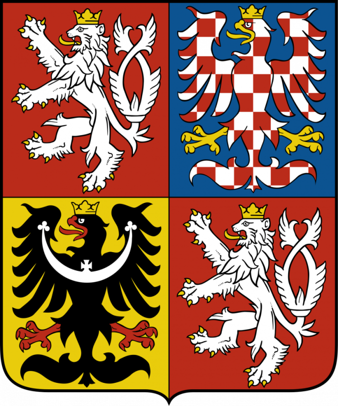 Smaltovaná cedule Státní znak České republiky - Rozměr: 370x430mm
