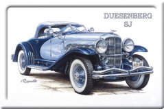 Plechová pohlednice Zapadlík - Duesenberg SJ